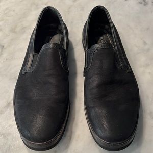 Dolce & Gabbana Leather Slip On Sneakers